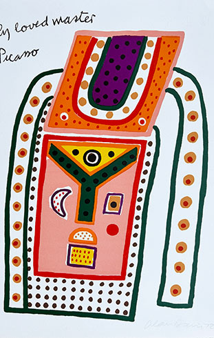 En venta Litografía de Alan Davie, Sin Título, detalle obra gráfica