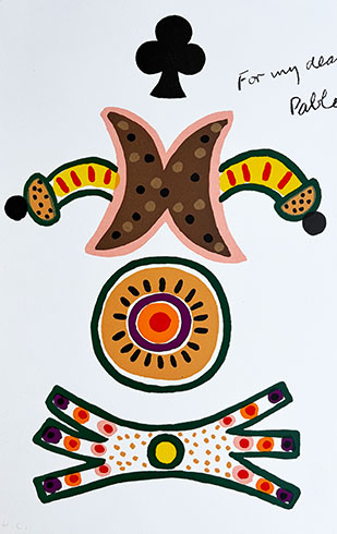 En venta Litografía de Alan Davie, Sin Título, detalle obra gráfica