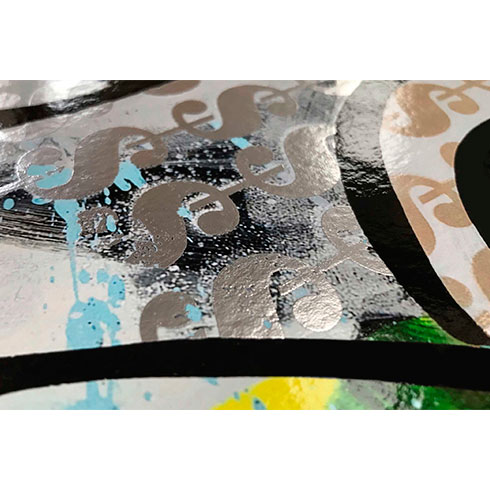 Ben Allen, detalle de la obra gráfica a la venta Money Rabbit, comprar glicée