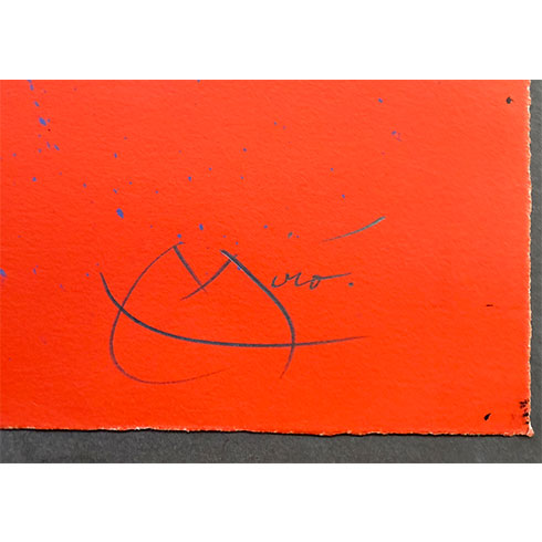 Litografía de L'eintraiseuse-Rouge de Joan Miró, comprar obra gráfica firmada en venta, precio