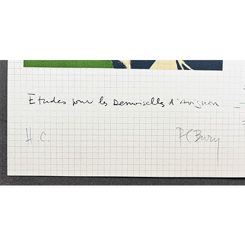 En venta Litografía firmada de Pol Bury, Studies for les Demoiselles d'Avignon, comprar