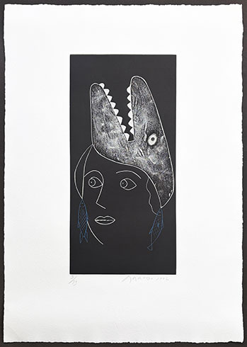Grabado en venta de Eduardo Arroyo, Moby Dick